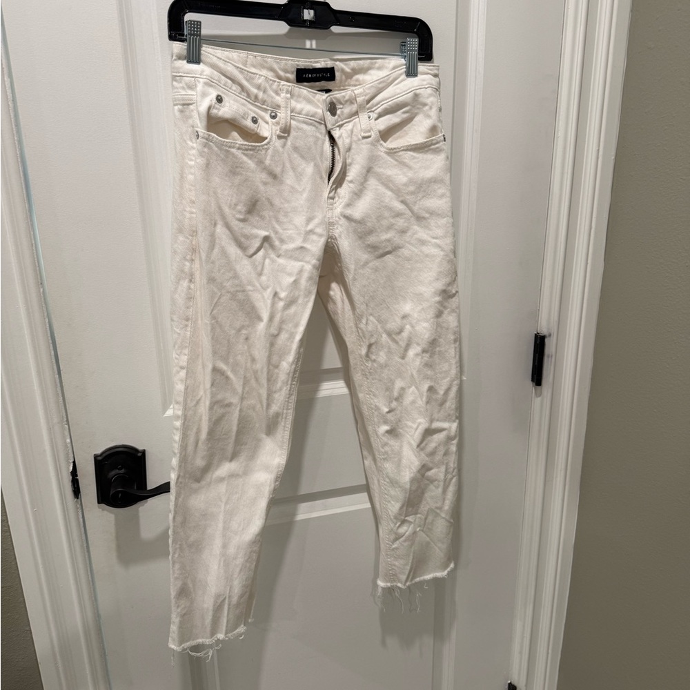 Aeropostale Low Rise Baggy Crop Jeans